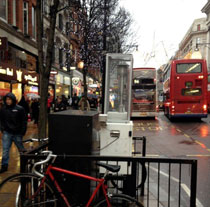 The nitrogen dioxide analyser on Oxford Street installed by Westminster city council