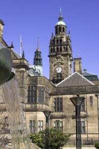 Sheffield Town Hall - an independent report states that air pollution in the city causes 500 premature deaths a year