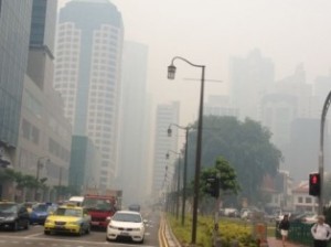 Recent air pollution problems in Singapore made it difficult to see and forced many residents to wear masks