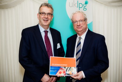UKLPG chief executive Rob Shuttleworth at the launch of the air quality blueprint with Lord Chris Smith, chairman of the Environment Agency