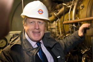 Boris Johnson toured Greenwich Power Station yesterday (January 8)
