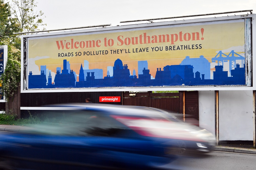 Southampton air quality billboard