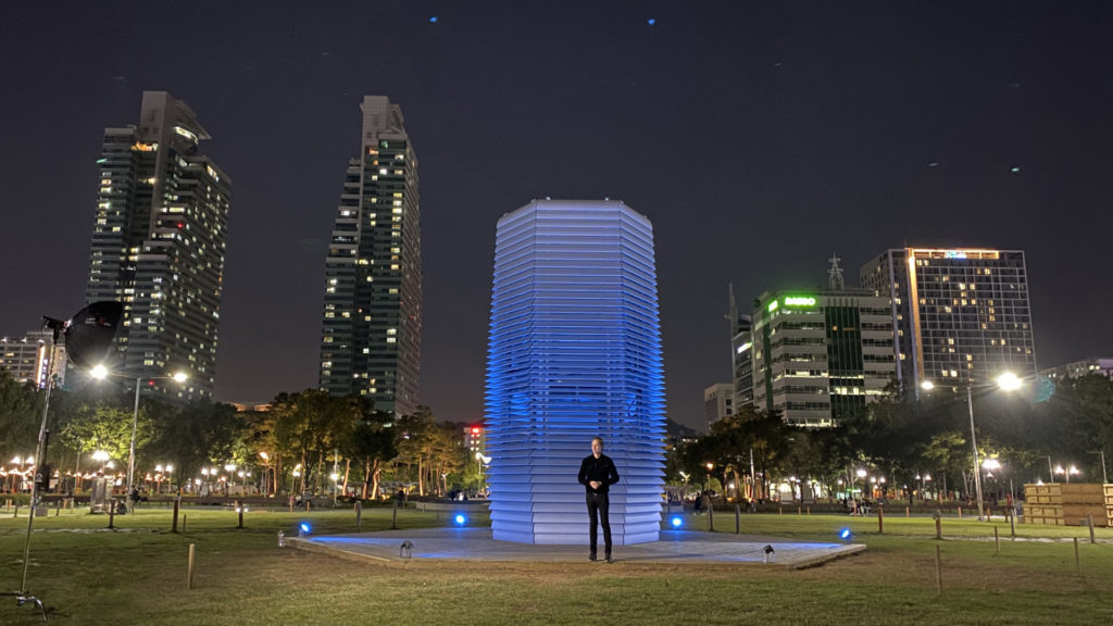 South Korea’s Smog Free Tower turns air pollutants into jewellery