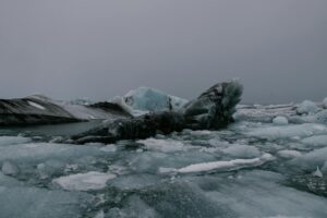 Polluted Ice in Sea