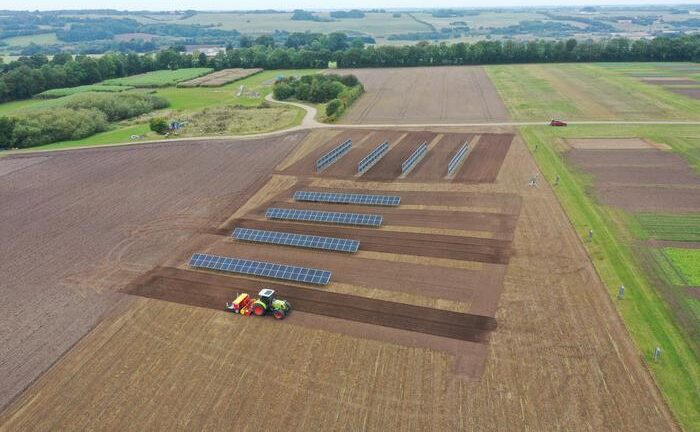 Vertical agrivoltaics boost energy without reducing yield