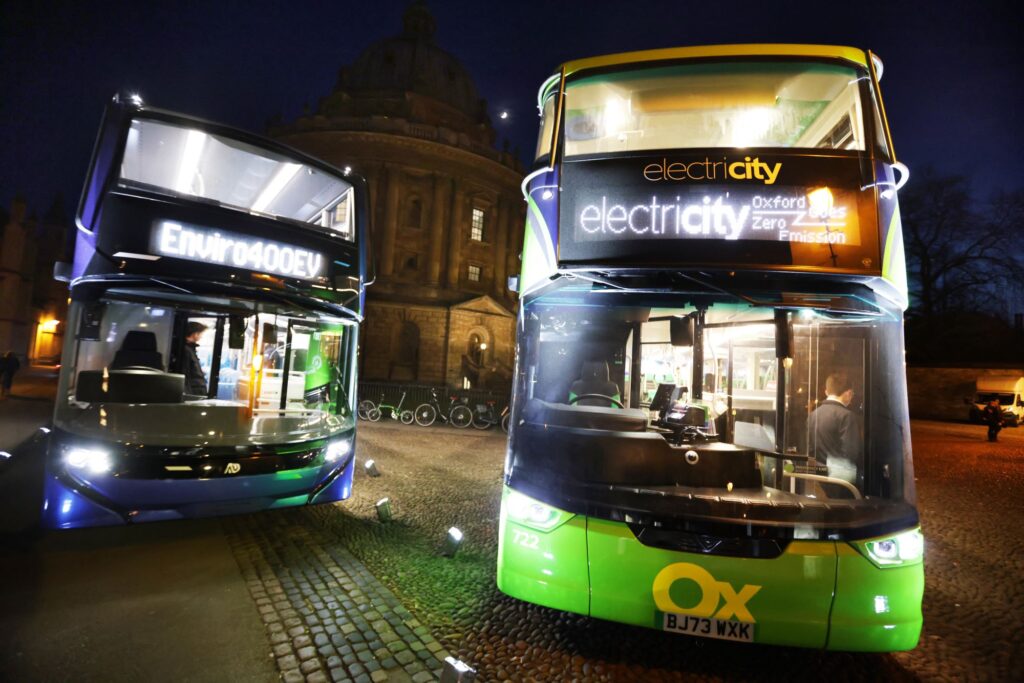 Electric buses linked to lower air and noise pollution in Oxford