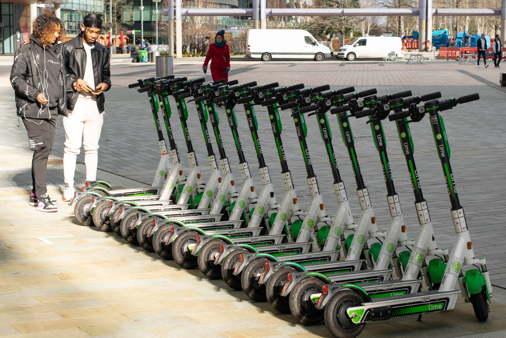 E-scooter demand in London increased by 54% in a year
