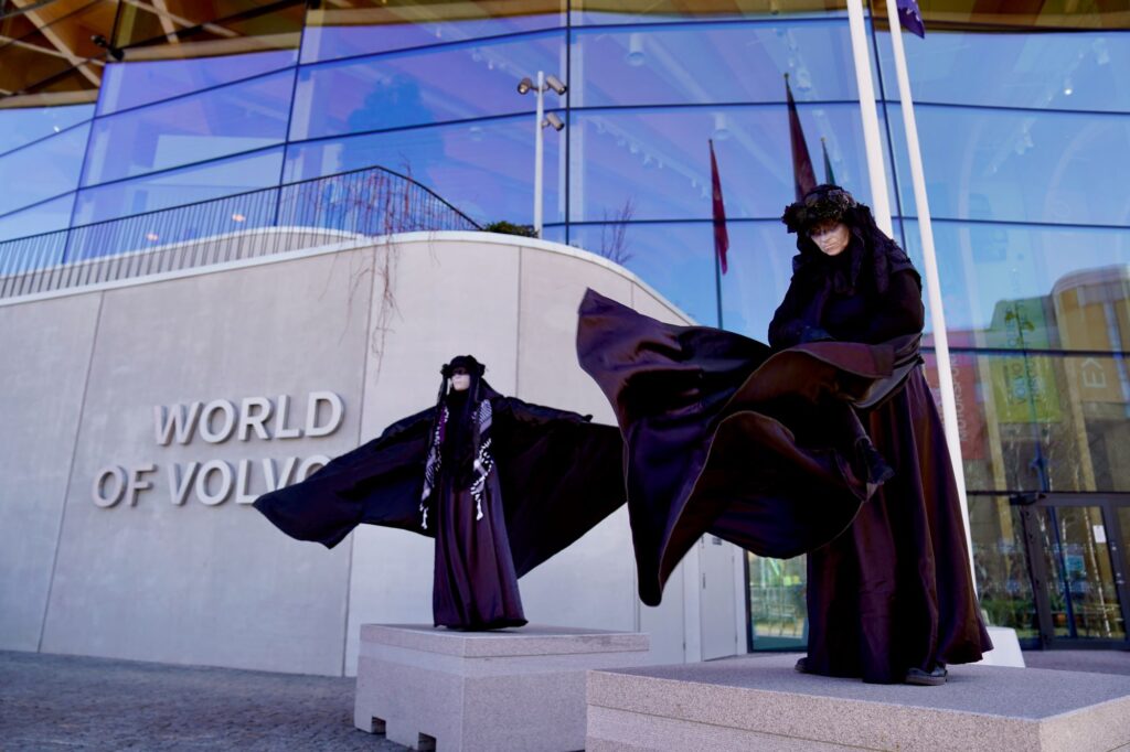 Protesters demand Volvo dump diesel for health and climate