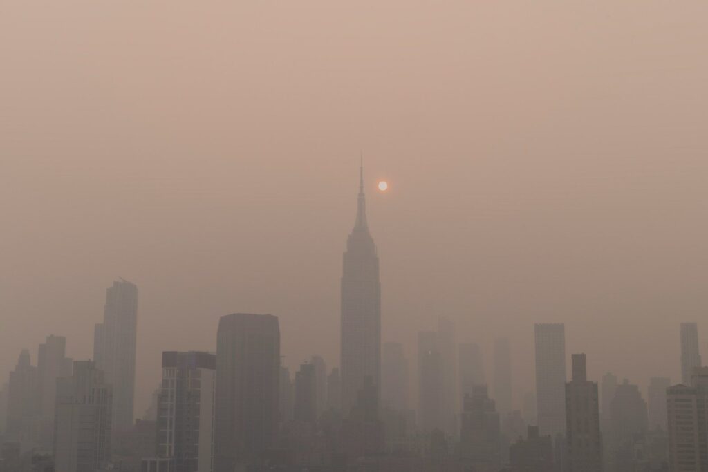 New York choked by wildfire smoke ahead of World Cup Final